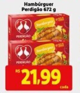Extra Supermercado Hamburguer Perdigao 672g oferta