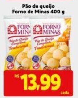 Extra Supermercado Pao de queijo Forno de Minas 400g oferta