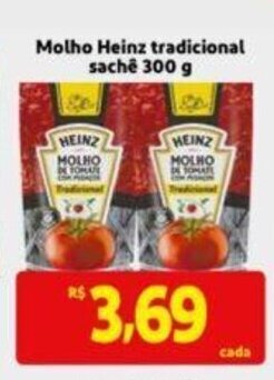 Extra Supermercado Molho Heinz Trad. Sache 300g oferta