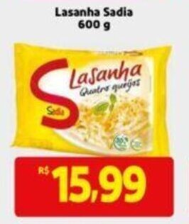 Lasanha Sadia 600g