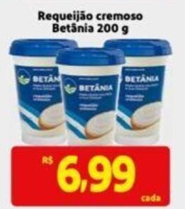 Extra Supermercado Requeijao cremoso Betania 200g oferta