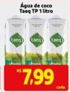 Agua de coco Taeq TP 1L