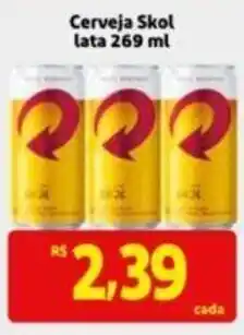 Extra Supermercado Cerveja Skol Lata 269ml oferta
