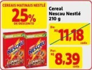 Extra Supermercado Cereal Nescau Nestle 210g oferta