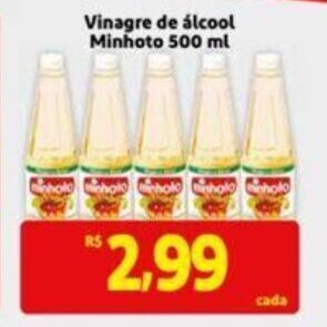 Vinagre De Alcool Minhoto 500ml