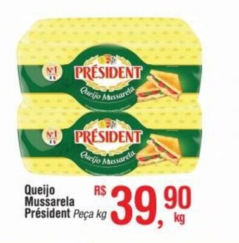 Fort Atacadista Queijo Mussarela President 1kg oferta