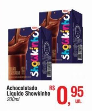 Fort Atacadista Achocolatado Liquido Showkinho 200ml oferta
