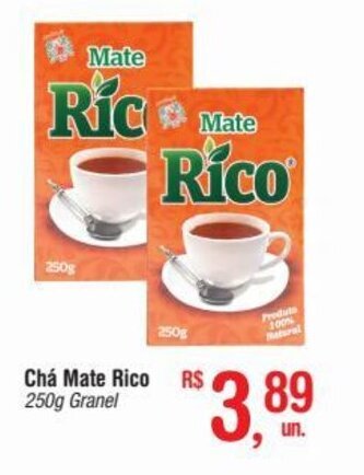 Fort Atacadista Cha Mate Rico Granel 250g oferta
