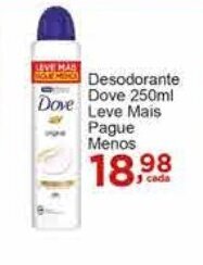 Rossi Supermercado Desodorante Dove 250ml Leve mais Pagie menos oferta