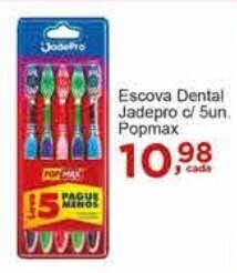 Rossi Supermercado Escova Dental Jadepro c/ 5un Popmax oferta