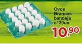 Rossi Supermercado Ovos brancos bandeja com 20 unidades oferta