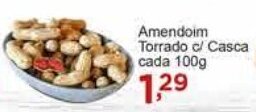 Rossi Supermercado Amendoim Torrado c/ Casca cada 100g oferta