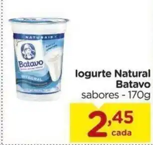 Carrefour Bairro Iogurte natural Batavo 170g oferta