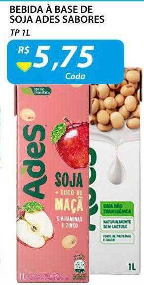 Assaí Atacadista Bebida à base de soja ades sabores tp oferta