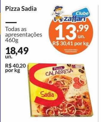 Zaffari Pizza sadia oferta