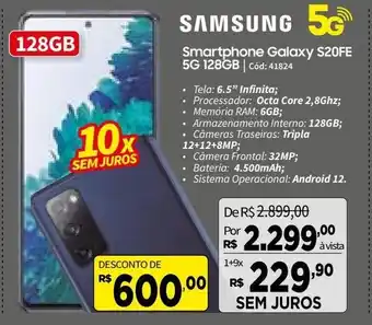 Deltasul Samsung Smartphone Galaxy S20FE 5G 128GB oferta