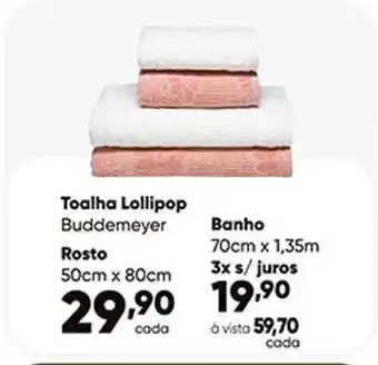 Toalhas lillipop buddemeyer