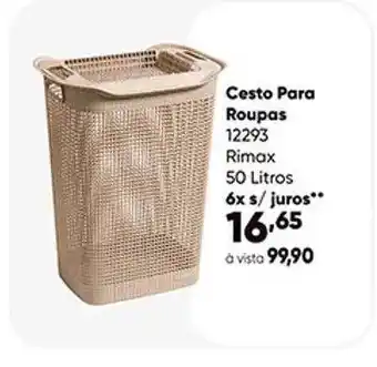 Zaffari Cesto para roupas rimax oferta