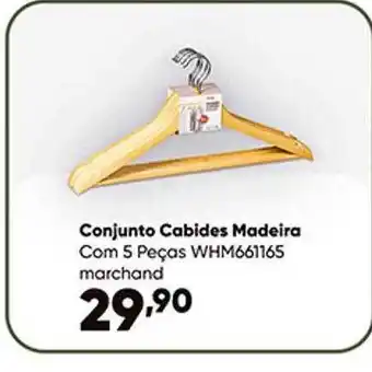 Zaffari Conjunto cabides madeira marchand oferta