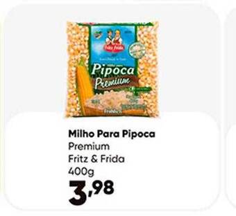 Zaffari Milho para pipoca premium fritz & frida oferta