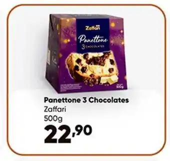 Panettone 3 chocolates zaffari