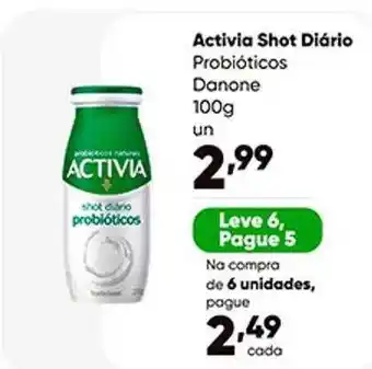 Zaffari Activia shot diário probióticos danone leve 6 pague 5 oferta