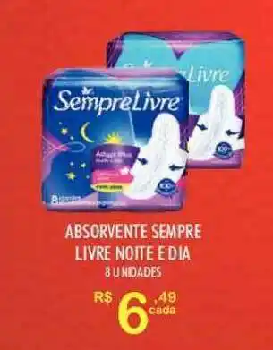 Absorvente Sempre Livre Noite E Dia