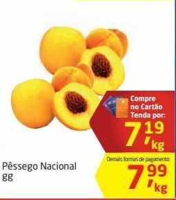 Tenda Atacado Pêssego nacional kg oferta