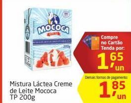 Tenda Atacado Mistura láctea creme de leite mococa 200g oferta