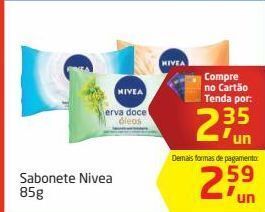 Tenda Atacado Sabonete nivea 85g oferta