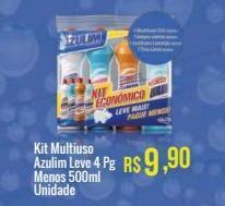 Mart Minas Kit multiuso azulim leve 4 pg menos 500ml unidade oferta