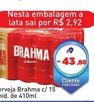 Tonin Superatacado Cerveja brahma 15un 410ml oferta