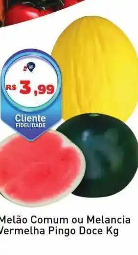 Tonin Superatacado Melão comum ou melancia kg oferta