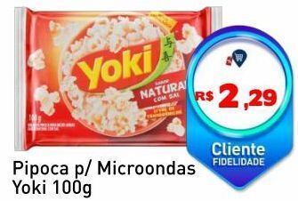 Tonin Superatacado Pipoca p/ microondas yoki 100g oferta
