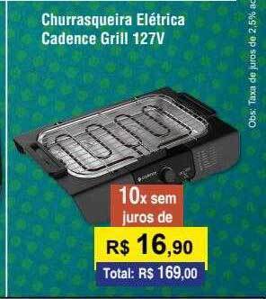 Copercana Churrasqueira elétrica cadence grill 127v oferta