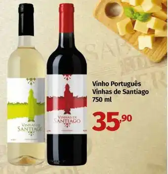 Apoio Mineiro Vinho Português Vinhas De Santiago 750ml oferta