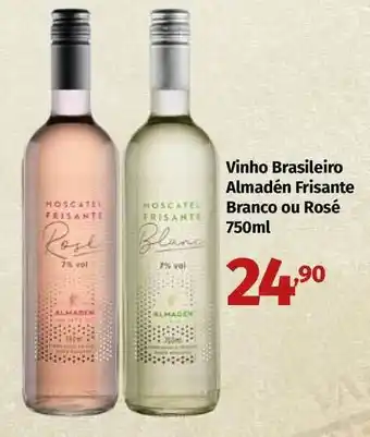 Apoio Mineiro Vinho Brasileiro Almadén Frissante Branco Ou Rosé 750ml oferta