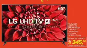 Lojas Colombo Televisor Led 65'' 65un7100psa Lg Uhd Tv oferta