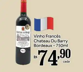 Shibata Supermercados Vinho Francês Chateau Du Barry Bordeaux 750ml oferta