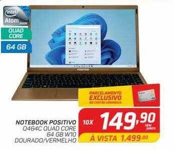 GBarbosa Notebook positivo oferta