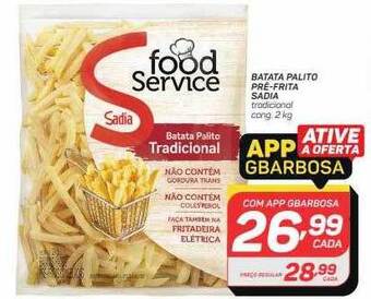 GBarbosa Batata palito pré-frita sadia oferta