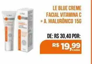 Farma Conde Le blue creme facial vitamina c + a. hialurônico oferta
