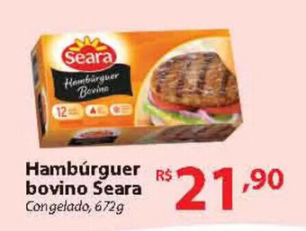 Super Bompreço Hamburguer Bovino Seara 672g oferta