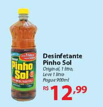 Desinfetante Pinho Sol 1L
