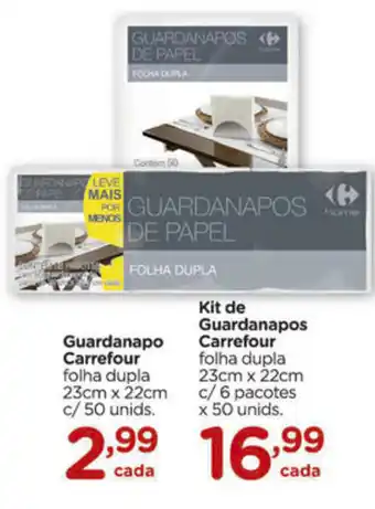 Guardanapo Carrefour 23cmx22cm