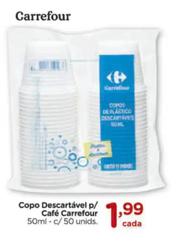 Carrefour Copo Descartavel p/ Cafe Carrefour 50ml oferta