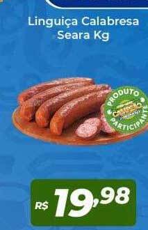 Atakarejo Linguiça calabresa seara kg oferta