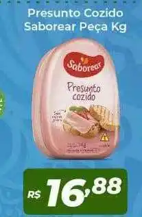 Presunto cozido saborear peça kg