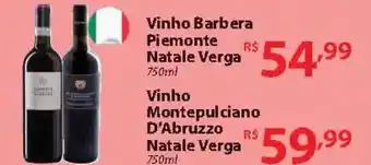 Vinho Barbera Piemonte Natale Verga 750ml