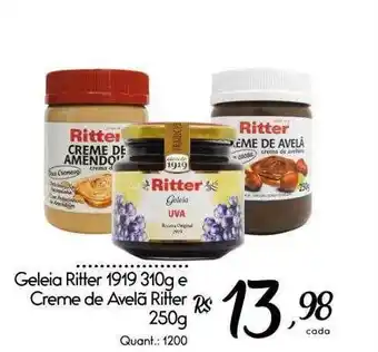 Giassi Supermercados Geleia ritter 1919 e creme de avelã ritter oferta